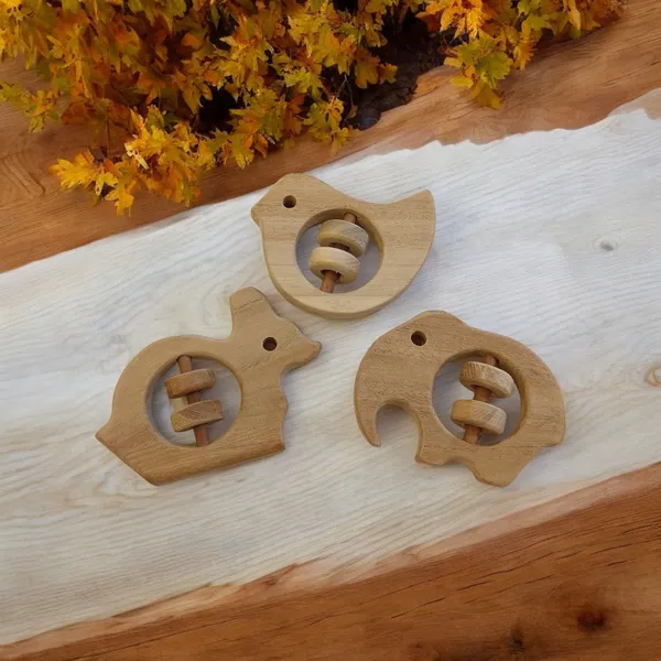 Anti_Bacterial__Neem_Wooden_Rattles_For_Babies_of_Age_0_To_3_Years_|_Dove,_Rabbit_&_Elephant_Shapes