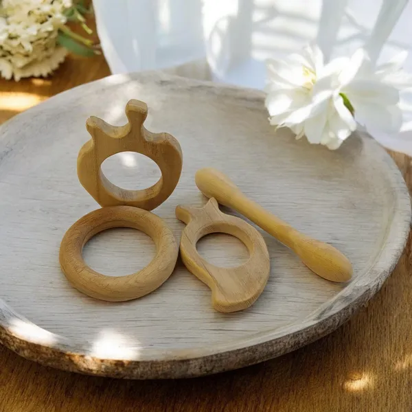 Baby_Neem_Wooden_Teethers_-_Apple,_Mango,_Dumbbell_&_Ring