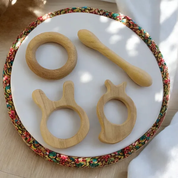 Delicious_Teethers_-_Dumbbell,_Ring,_Bunny_&_Mango_Shapes_-_From_Premium_Neem_Wood
