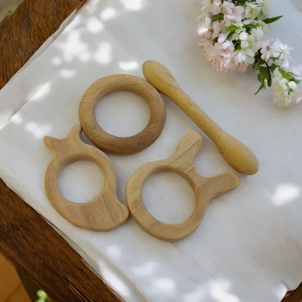 Delicious_Teethers_-_Dumbbell,_Ring,_Bunny_&_Mango_Shapes_-_From_Premium_Neem_Wood