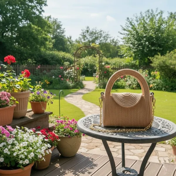 Cotton_rope_boho_fancy_handbag_stlish_handmade_.Handmade_cotton_cored_corssbody_Bags_small_purse_with_gold_chain_strap_and_strap_and_clasp,_Elegant_shoulder_bag,