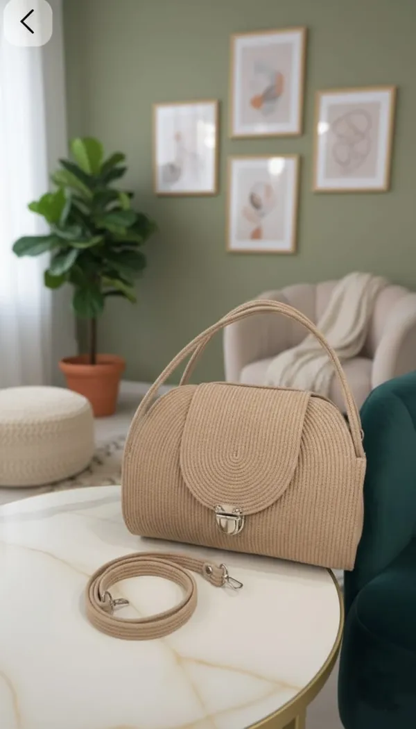 Cotton_rope_boho_fancy_handbag_stlish_handmade_.Handmade_cotton_cored_corssbody_Bags_small_purse_with_gold_chain_strap_and_strap_and_clasp,_Elegant_shoulder_bag,