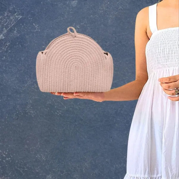 All_the_Cultures_Fabricating_India_Handmade_Small_Dry_/Natural_baskets/Chic_Dry__bag/handbag_from_India/carry_tote_bag_Sling_Bags_White-Crtoon/kids_baskets
