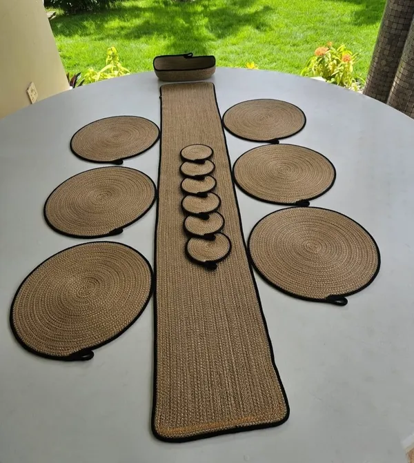 Handwoven_Jute_Dining_Table_Décor_Set_(Runner_+_Placemats_+_Coasters)