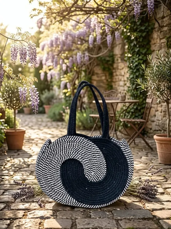 Cotton_Rope_Handmade_Cotton_rope__ring_design_bag___Rope_Crossbody_-_Bho_Summer_Pures_Handmade_Claret_Woven_Straw_Bag:_Boho_Wooden_Handle_Purse