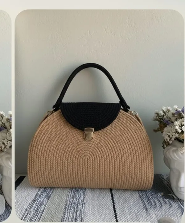 Cotton_rope_boho_fancy_handbag_stlish_handmade_.Handmade_cotton_cored_corssbody_Bags_small_purse_with_gold_chain_strap_and_strap_and_clasp,_Elegant_shoulder_bag,