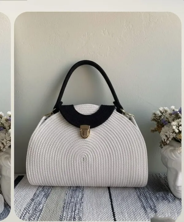 Cotton_rope_boho_fancy_handbag_stlish_handmade_.Handmade_cotton_cored_corssbody_Bags_small_purse_with_gold_chain_strap_and_strap_and_clasp,_Elegant_shoulder_bag,