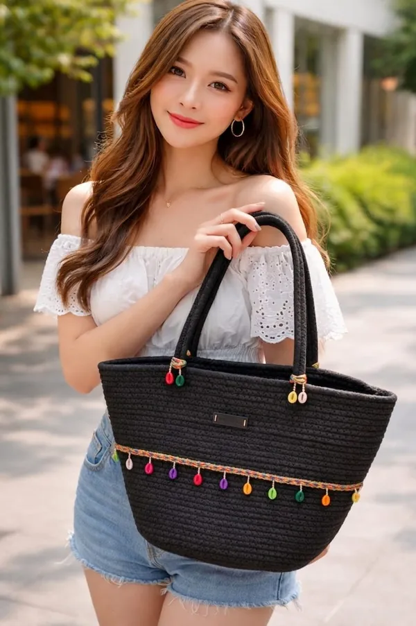 Cotton_Rope_Handmade_Cotton_rope_bag___Rope_Crossbody_-_Bho_Summer_Pures_Handmade_Claret_Woven_Straw_Bag:_Boho_Wooden_Handle_Pures_COLER_BLACK