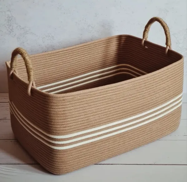 Rustic_Stripes_Storage_Basket
