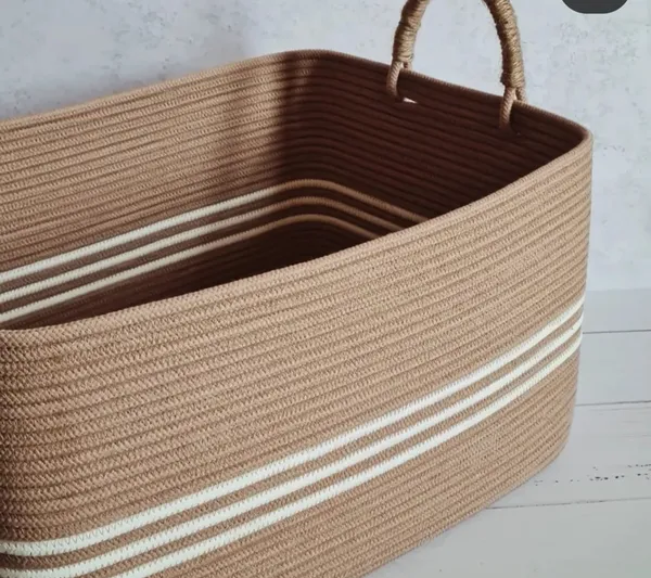 Rustic_Stripes_Storage_Basket