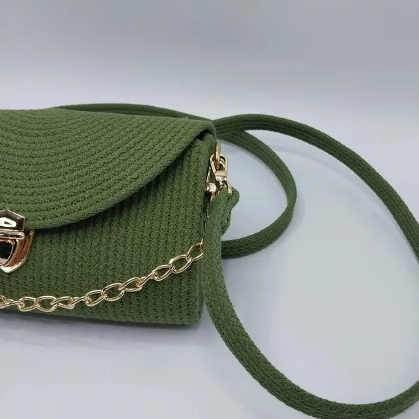 Handmade_cotton_cored_corssbody_Bags_small_purse_with_gold_chain_strap_and_strap_and_clasp,_Elegant_shoulder_bag,