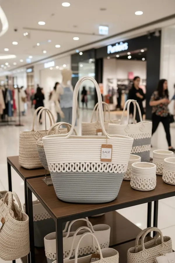 White-Grey_Jute_&_Cotton_Bag_-_Bantrick_Chic_Handbag