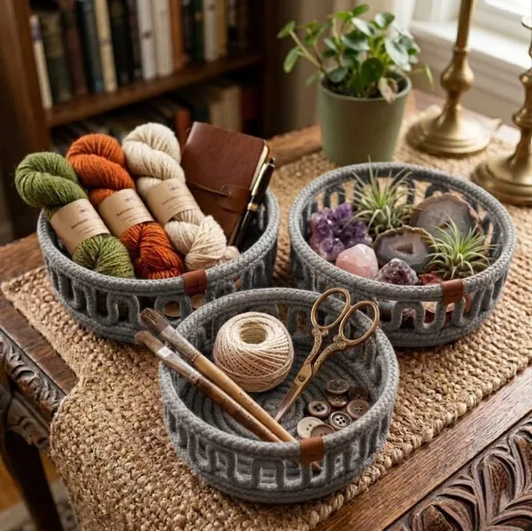 Cotton_Rope_Handmade_Cotton_rope_round_design_bowl___Rope_Crossbody_-_Bho_Summer_Pures_Handmade_Claret_Woven_Straw_bowl:_Boho_Wooden_bowl_set
