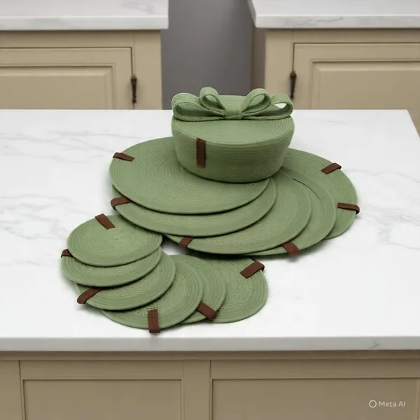 Cotton_Rope_Table_Mats_Kitchen_&_Christmas:_Décor_plece_mat_set_of_6;_round_woven_placemats_,_round_placemats;_Dining_table_mast