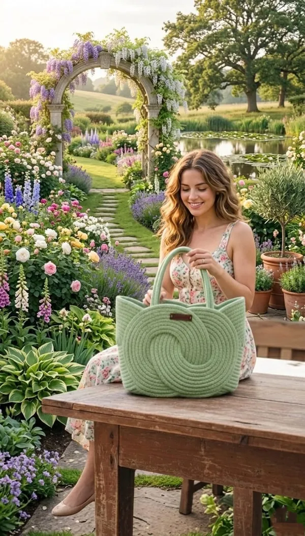 Cotton_rope_boho_fancy_handbag_stlish_handmade_.Handmade_cotton_cored_corssbody_Bags_small_purse_with_gold_chain_strap_and_strap_and_clasp,_Elegant_shoulder_bag,