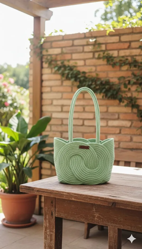 Cotton_rope_boho_fancy_handbag_stlish_handmade_.Handmade_cotton_cored_corssbody_Bags_small_purse_with_gold_chain_strap_and_strap_and_clasp,_Elegant_shoulder_bag,