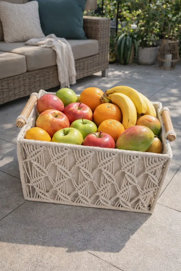 Macrame_storage_basket_Luxurious_Decorative_Organizer_Affordable_Home_décor_style_macrame_storage_basket_handmade_100%_cotton_macrame_storage_bucket_boho_hamper