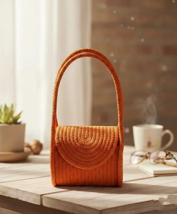 Cotton_rope_boho_fancy_handbag_stlish_handmade_.Handmade_cotton_cored_corssbody_Bags_small_purse_with_gold_chain_strap_and_strap_and_clasp,_Elegant_shoulder_bag,