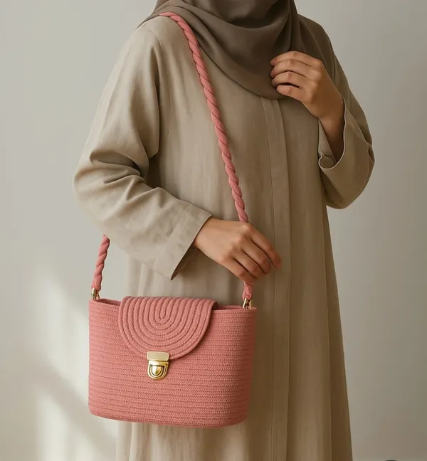Cotton_Rope/_Jute_/Small_Dry_grass/Natural_Cane/Chic_Dry_Grass_Bag/Cotton_Rope_Woven_Bag_For_Women_Vibrant_Cotton_Rope_Handbag_Chic_Large_Tote_For_Women,Stylish_Carryall_&_Shoulder_Pink_+Golden-Button_Bag