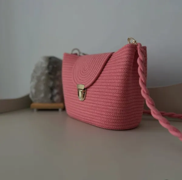 Cotton_Rope/_Jute_/Small_Dry_grass/Natural_Cane/Chic_Dry_Grass_Bag/Cotton_Rope_Woven_Bag_For_Women_Vibrant_Cotton_Rope_Handbag_Chic_Large_Tote_For_Women,Stylish_Carryall_&_Shoulder_Pink_+Golden-Button_Bag