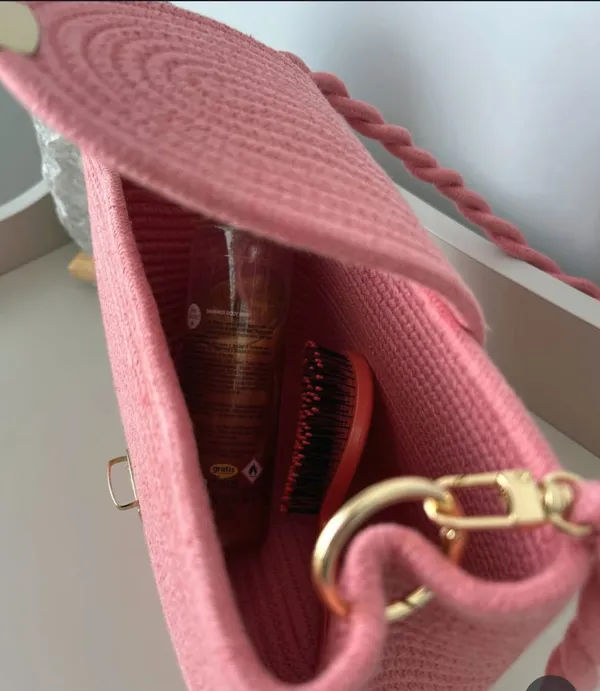 Cotton_Rope/_Jute_/Small_Dry_grass/Natural_Cane/Chic_Dry_Grass_Bag/Cotton_Rope_Woven_Bag_For_Women_Vibrant_Cotton_Rope_Handbag_Chic_Large_Tote_For_Women,Stylish_Carryall_&_Shoulder_Pink_+Golden-Button_Bag