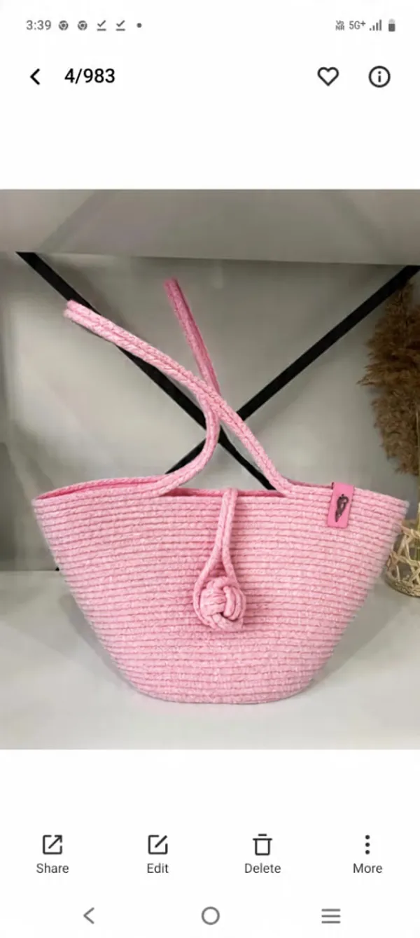 Women_CUTE_FANCY_Bucket_Bag_Casual_Woven_Beach_Handbag_Handmade_Small_Dry_grass/Natural_Cane/Chic_Dry_Grass_bag/handbag_from_Manipur/carry_tote_bag_Sling_Bags_White-Crtoon