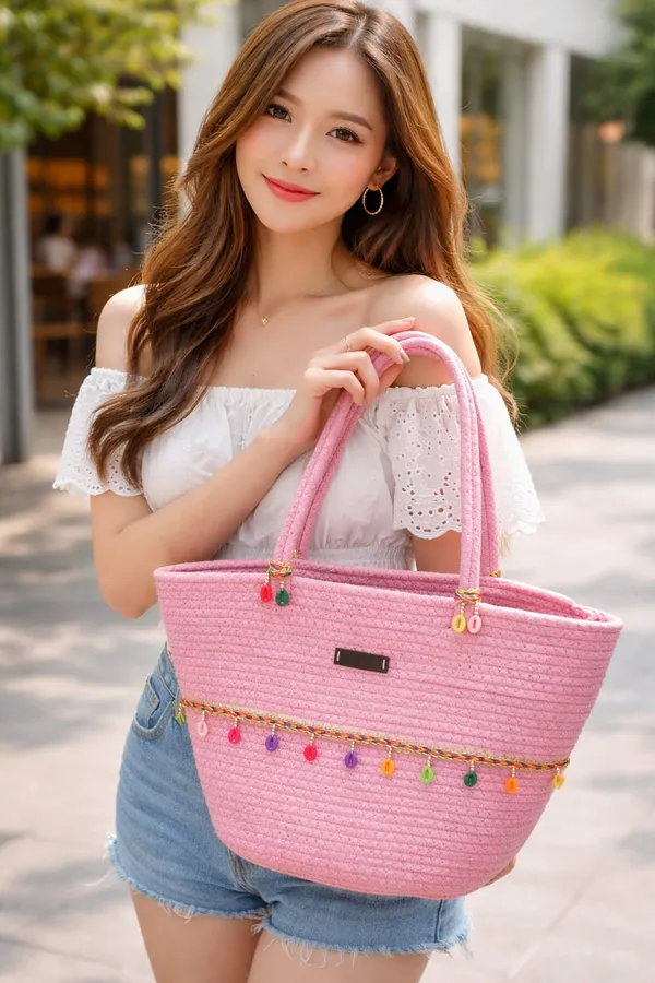 Cotton_Rope_Handmade_Cotton_rope_bag___Rope_Crossbody_-_Bho_Summer_Pures_Handmade_Claret_Woven_Straw_Bag:_Boho_Wooden_Handle_Pures_PINK