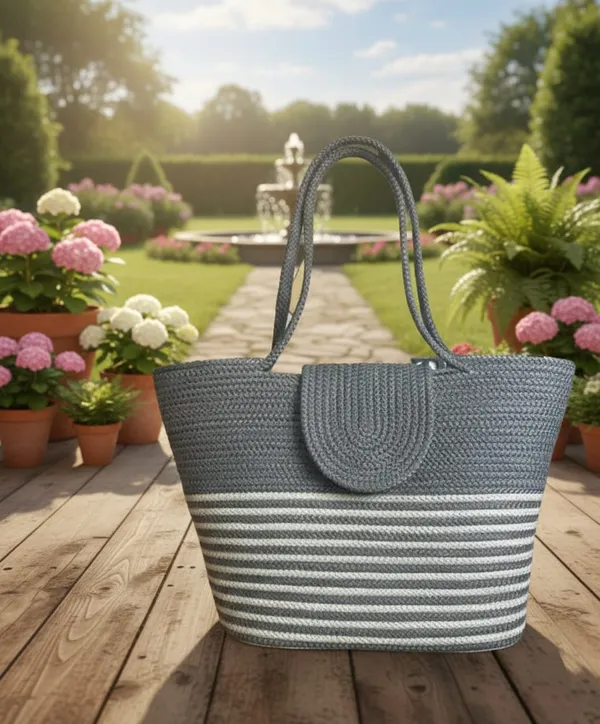 Organic_Chic___Jute_&_Cotton_Women_Style_Bag_Grey_Color