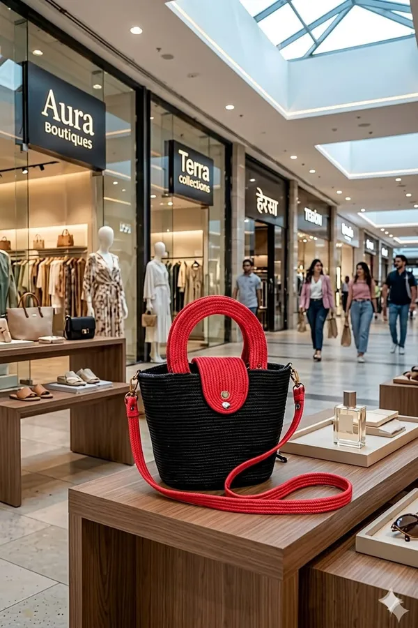 Cotton_Rope_Handmade_Cotton_rope__ring_design_bag___Rope_Crossbody_-_Bho_Summer_Pures_Handmade_Claret_Woven_Straw_Bag:_Boho_Wooden_Handle_Purse
