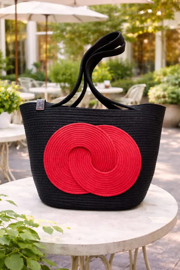 Cotton_Rope_Handmade_Cotton_rope_bag___Rope_Crossbody_-_Bho_Summer_Pures_Handmade_Claret_Woven_Straw_Bag:_Boho_Wooden_Handle_Pures_RED_;BLACK