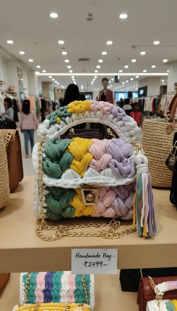 Women's_Stylish_HandKnitted_t-shirt_tarn_Crochet_bag_Women_CUTE_FANCY_Bucket_Bag_Casual_Woven_Beach_Handbag_Handmade_Small_Dry_grass/Natural_Cane/Chic_Dry_Grass_bag/handbag_from_Manipur/carry_tote_bag_Sling_Bags_White-Crtoon