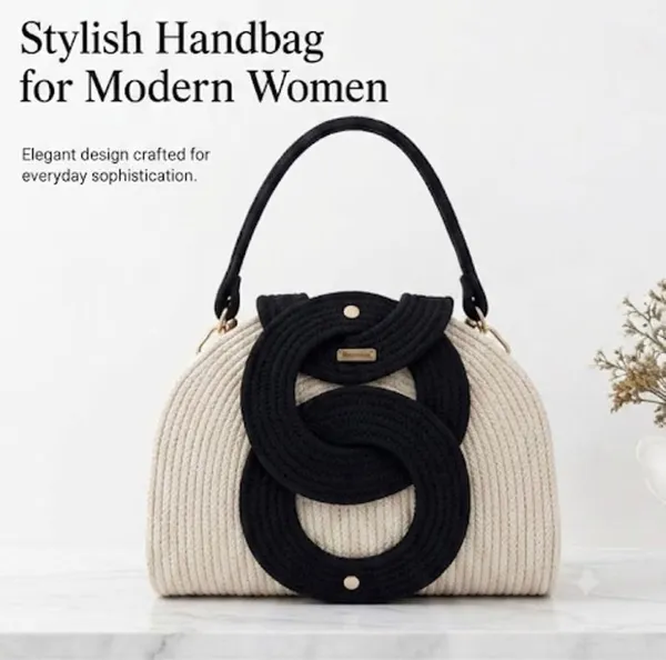 Cotton_Rope_Handmade_Cotton_rope__ring_design_bag___Rope_Crossbody_-_Bho_Summer_Pures_Handmade_Claret_Woven_Straw_Bag:_Boho_Wooden_Handle_Purse