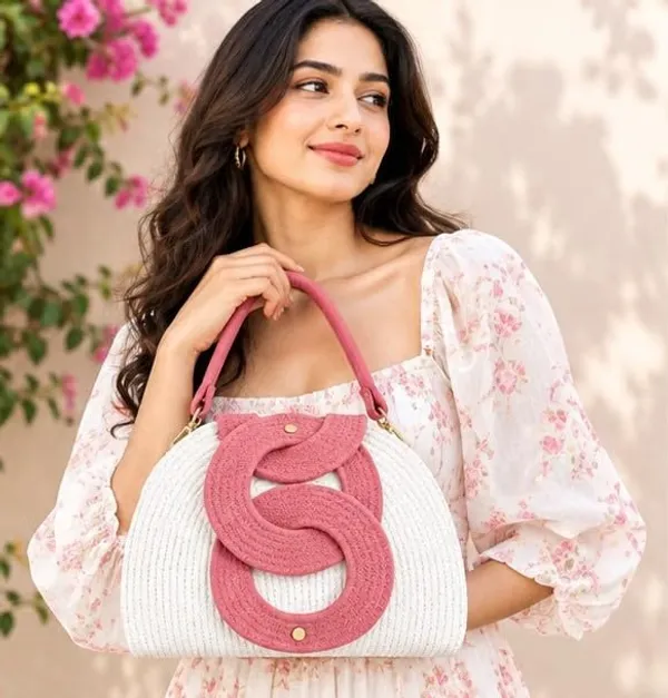 Cotton_Rope_Handmade_Cotton_rope__ring_design_bag___Rope_Crossbody_-_Bho_Summer_Pures_Handmade_Claret_Woven_Straw_Bag:_Boho_Wooden_Handle_Purse