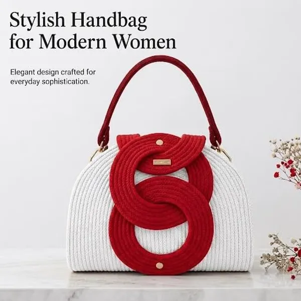 Cotton_Rope_Handmade_Cotton_rope__ring_design_bag___Rope_Crossbody_-_Bho_Summer_Pures_Handmade_Claret_Woven_Straw_Bag:_Boho_Wooden_Handle_Purse