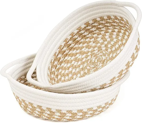 Cotton_Rope/_Jute_/Small_Dry_grass/Natural_Cane/Chic_Dry_Grass_BagCotton_Rope_Oval_Set_For_Living_Room-White_And_Beige_Molding