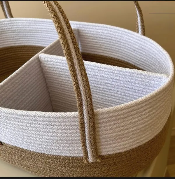 Cotton_Rope/_Jute_/Small_Dry_grass/Natural_Cane/Chic_Dry_Grass_Bag/Cotton_Rope_Woven_Blanket_Storage_For_Living_Room,_Whiten_And_Beige_Basket