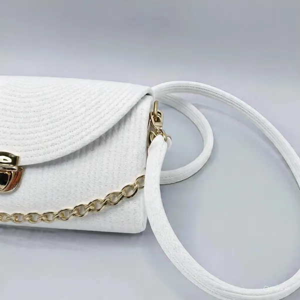 Handmade_cotton_cored_corssbody_Bags_small_purse_with_gold_chain_strap_and_strap_and_clasp,_Elegant_shoulder_bag,