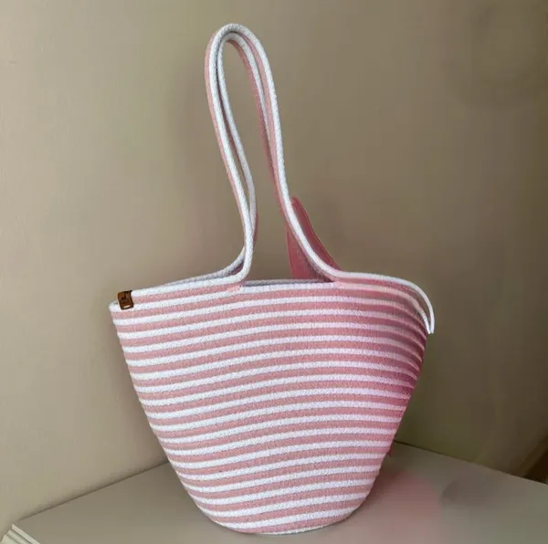 Cotton_Rope/_Jute_/Small_Dry_grass/Natural_Cane/Chic_Dry_Grass_Bag/Cotton_Rope_Woven_Bag_For_Women_Vibrant_Cotton_Rope_Handbag_Chic_Large_Tote_For_Women,Stylish_Carryall_&_Shoulder_White=-Pink_Bag