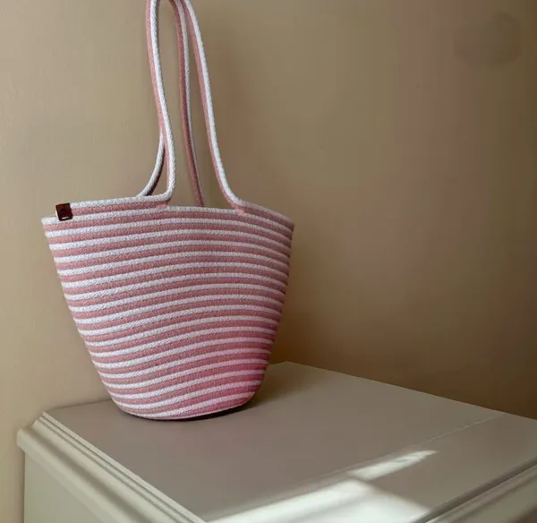 Cotton_Rope/_Jute_/Small_Dry_grass/Natural_Cane/Chic_Dry_Grass_Bag/Cotton_Rope_Woven_Bag_For_Women_Vibrant_Cotton_Rope_Handbag_Chic_Large_Tote_For_Women,Stylish_Carryall_&_Shoulder_White=-Pink_Bag