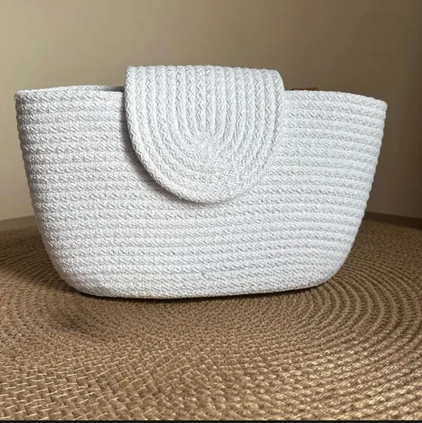 Cotton_Rope/_Jute_/Small_Dry_grass/Natural_Cane/Chic_Dry_Grass_Bag/Cotton_Rope_Woven_Bag_For_Women_Vibrant_Cotton_Rope_Handbag_Chic_Large_Tote_For_Women,Stylish_Carryall_&_Shoulder_White_Bag