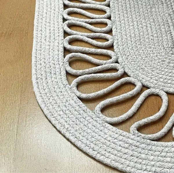 Cotton_Rope/_Jute_/Small_Dry_grass/Natural_Cane/Chic_Dry_Grass_Bag/Super_Area_Rugs/All_Natural_Soft_Jute_Braided_Hand-Woven_Rug_Natural_White_Pyal_Oval_Mat