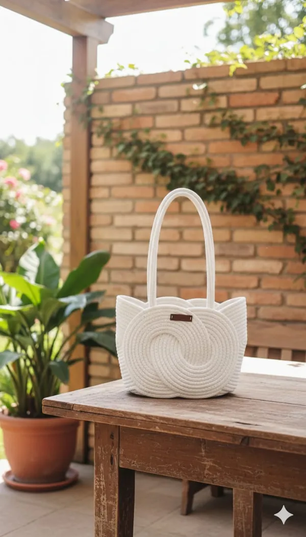 Cotton_rope_boho_fancy_handbag_stlish_handmade_.Handmade_cotton_cored_corssbody_Bags_small_purse_with_gold_chain_strap_and_strap_and_clasp,_Elegant_shoulder_bag,
