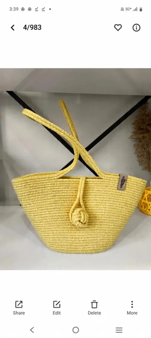 Women_CUTE_FANCY_Bucket_Bag_Casual_Woven_Beach_Handbag_Handmade_Small_Dry_grass/Natural_Cane/Chic_Dry_Grass_bag/handbag_from_Manipur/carry_tote_bag_Sling_Bags_White-Crtoon