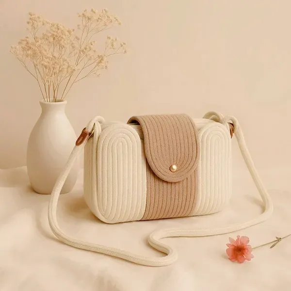 Handmade_cotton_cored_corssbody_Bags_small_purse_with_gold_chain_strap_and_strap_and_clasp,_Elegant_shoulder_bag,
