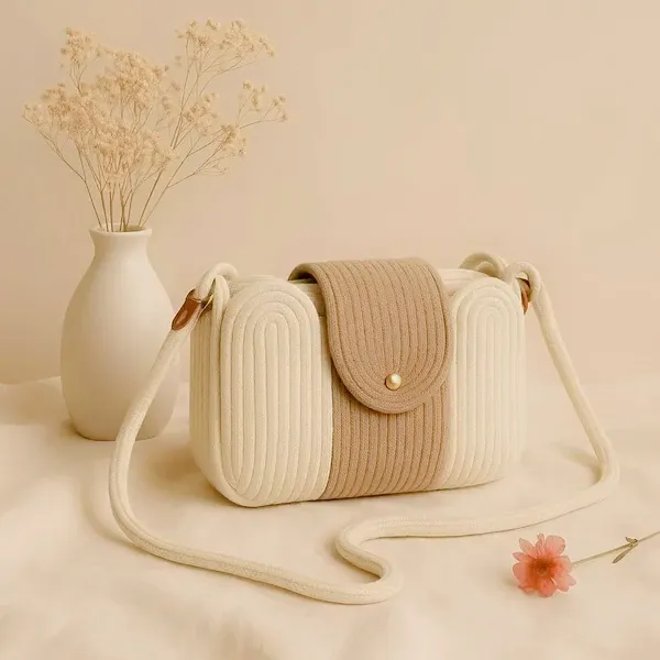 Handmade_cotton_cored_corssbody_Bags_small_purse_with_gold_chain_strap_and_strap_and_clasp,_Elegant_shoulder_bag,