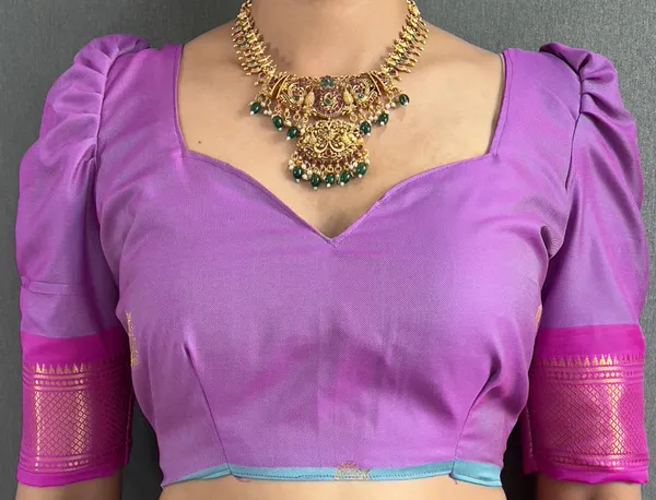 Sky_Pink_Ready_To_Wear_Pure_Kanjivaram_Silk_Saree_With_Blouse_Piece_For_Women