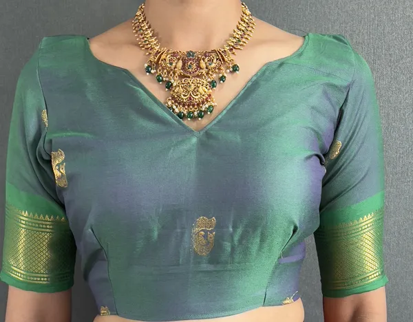 Violate_Green_Violate_Ready_To_Wear_Pure_Kanjivaram_Silk_Saree_With_Blouse_Piece_For_Women