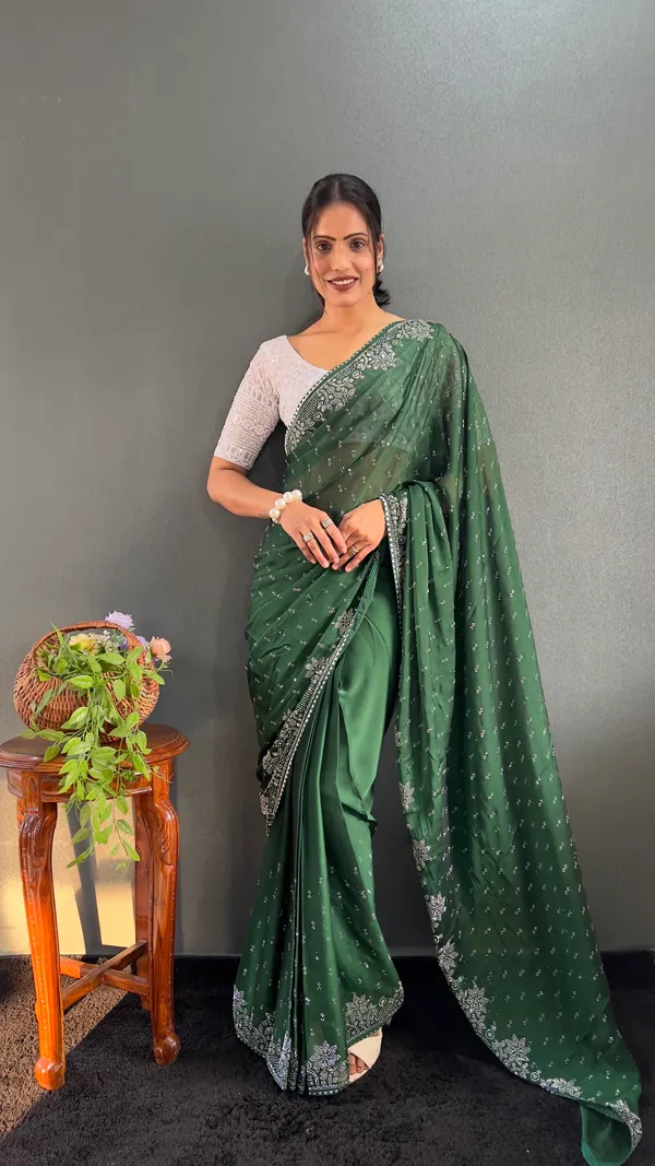 Green_Ready_To_Wear_Rangoli_Silk_Saree_With_Fancy_Stone_Work_For_Women