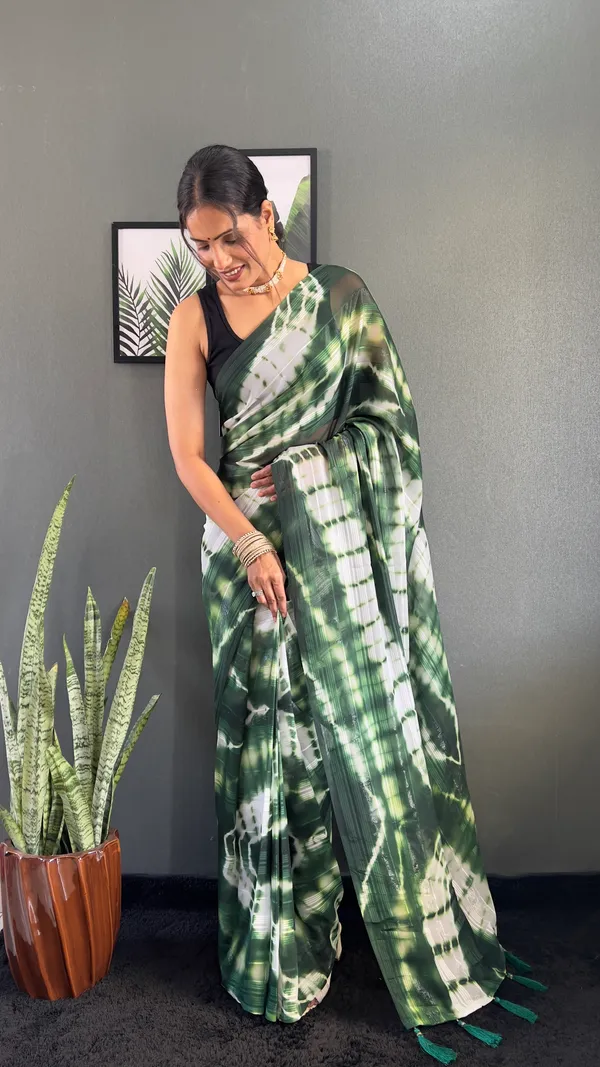 Green_Ready_To_Wear_Pure_Georgette_Sibori_Printed_Saree_For_Women