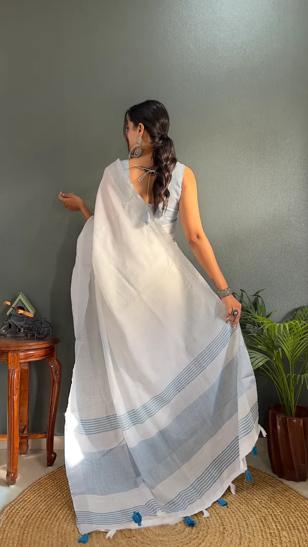 Sky_Ready_To_Wear_Pure_Khadi_Linen_Cotton_Silk_Saree_With_Blouse_Piece_For_Women